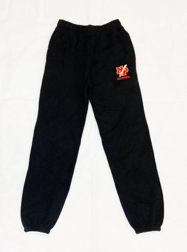 Fan Cloth Cotton Blend NP Volleyball Athletic Sweat Pant Womens S Black