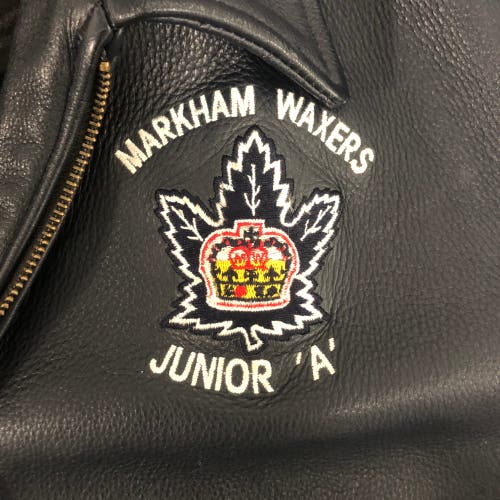Nearly NEW Markham Waxers JrA XXL leather jacket