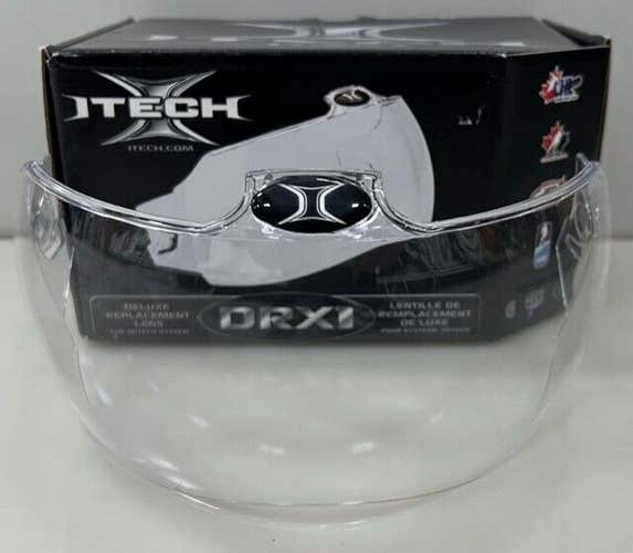 New Itech DRX1 hockey visor deluxe replacement lens half shield face HECC in box