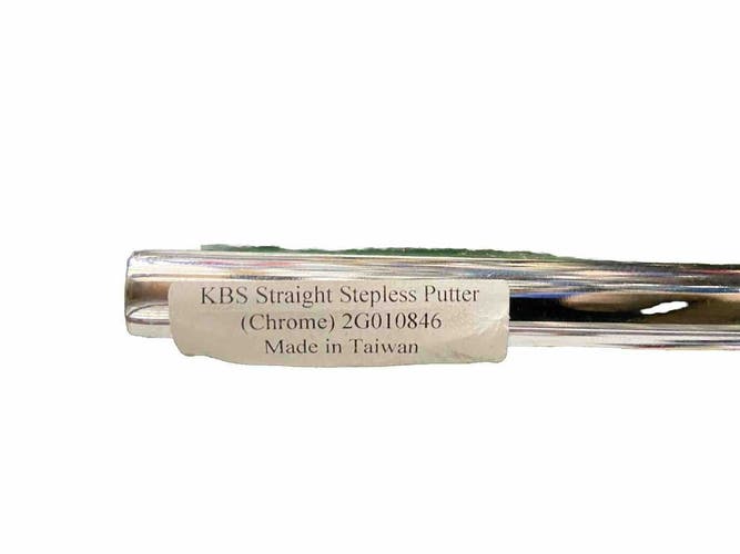 KBS Straight Stepless Putter Shaft Chrome Finish .370 Diameter 38" Never Used