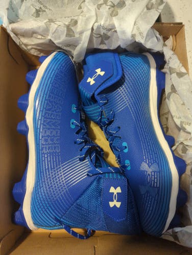 New Men's Size Men's 10.5 (W 11.5) Molded Cleats Under Armour High Top