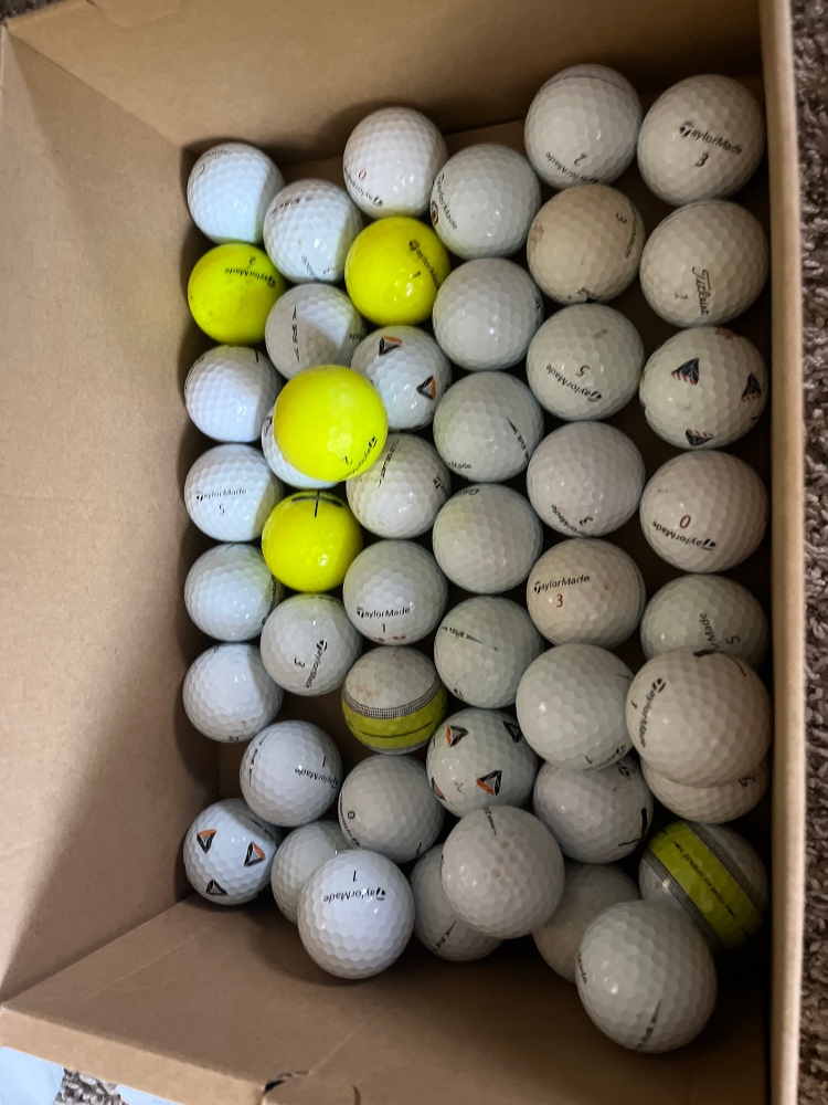 Used Assorted TaylorMade balls