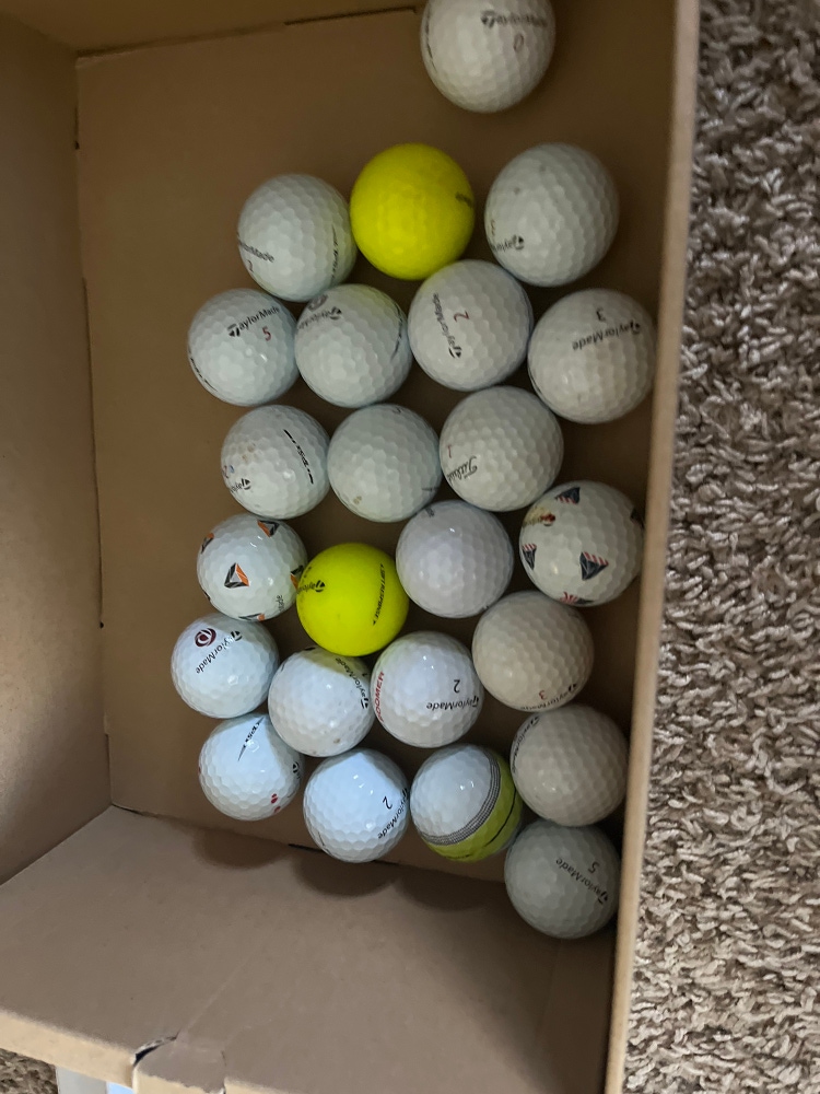 Used Assorted TaylorMade balls