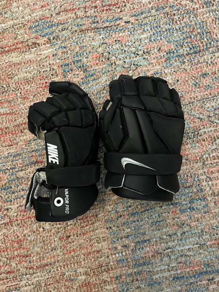 Nike Vapor Pro Lacrosse Gloves Large - All Black (Retail: $150)