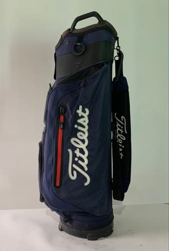 Titleist Club 14 Cart Golf Bag Blue Black 14-Way Divide Single Strap