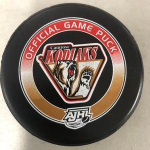 Camrose Kodiaks puck (AJHL)