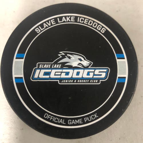 Slave Lake IceDogs puck (GMHL)