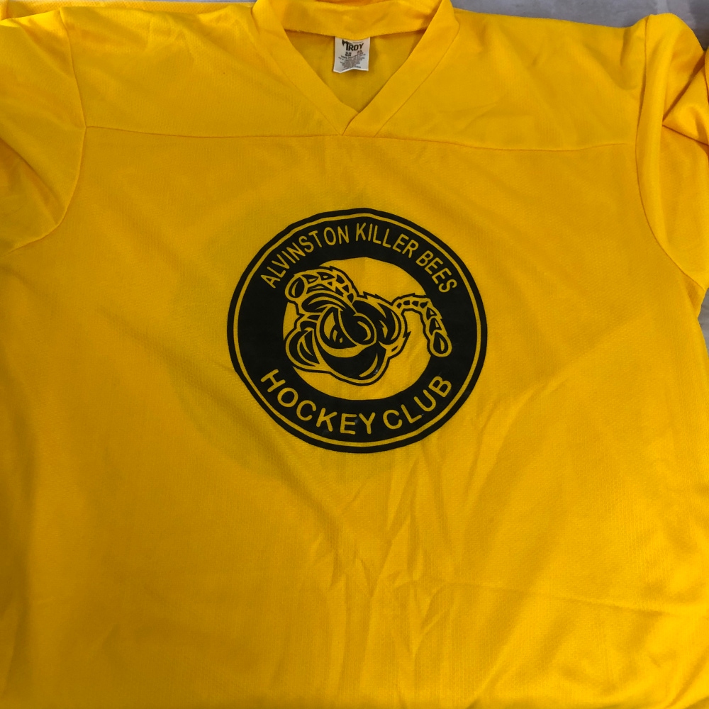 Alvinston Killer Bees XL yellow practice jersey