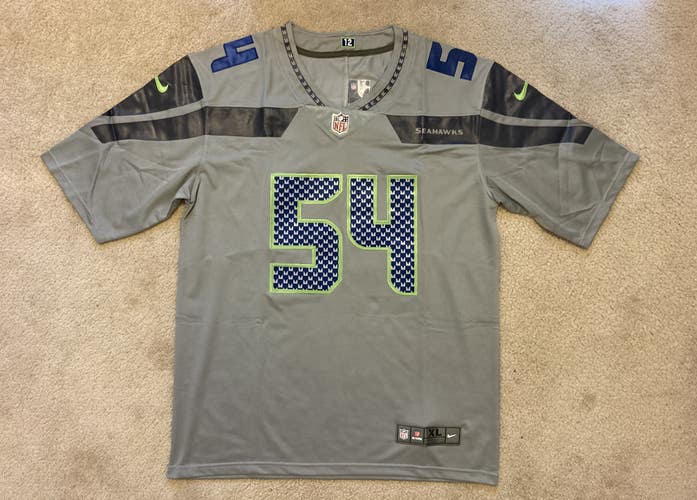 NEW - Mens Stitched Nike NFL Jersey - Bobby Wagner - Seahawks - S-3XL grey