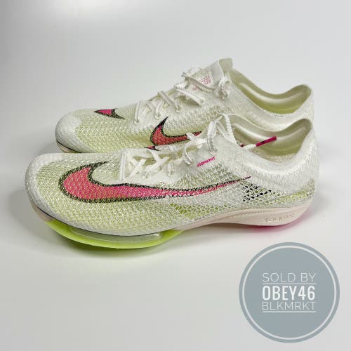 NIKE Air Zoom Victory Track Shoe Spikes Sail Pink Green 8.5