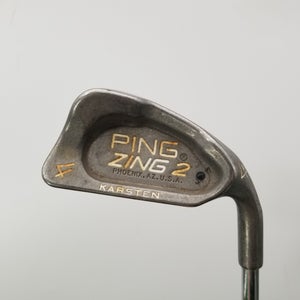 PING ZING 2 4 IRON STIFF KARSTEN STEEL 38" BLACK DOT GOOD