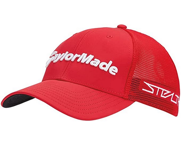 NEW TaylorMade Tour Cage TP5/Stealth 2 Red L/XL Fitted Golf Hat/Cap