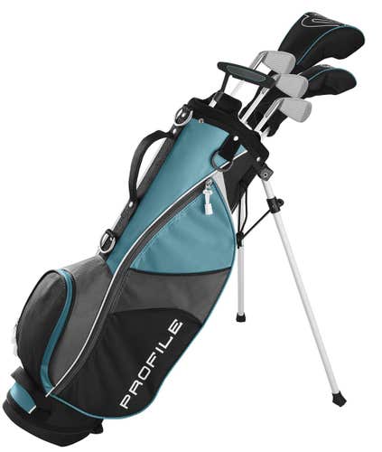 Wilson Profile JGI Junior Complete Set (7pc, Lrg, Teal CARRY BAG) NEW