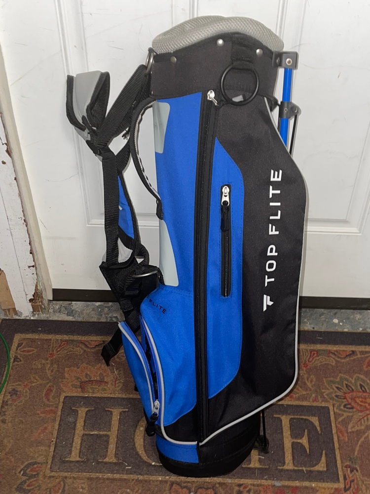 Top Flite Golf Bag Kids Boys Youth Size Used Pre Owned Sports Zip Storage Gear Equipment.