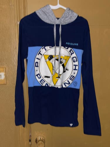 Fanatics NHL Pittsburgh Penguins Hoodie Long Sleeve Mens Size Small Used Pre Owned