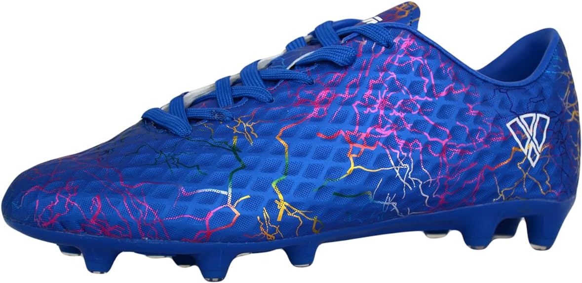 Vizari Kid's Zodiac JR FG Firm Outdoor Soccer Cleats | Blue Size Youth-9 | VZSE93421Y-9