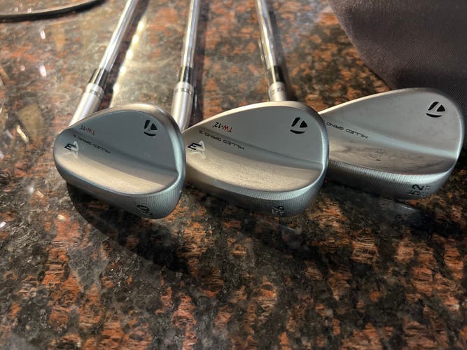 Set of 3 52/56/60 Men's Right Handed Stiff Flex Steel Shaft Milled Grind 3 Wedge