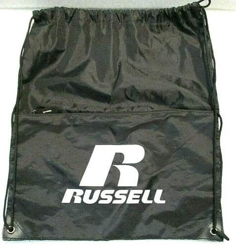 Russell Athletics Drawstring Sports Backpack With Front Zippered Pocket New