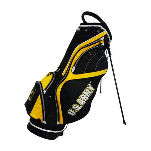 Hot Z Golf U.S. Military Stand Bag (Army, Black/Gold, 9.5" 14-way, 2016) NEW