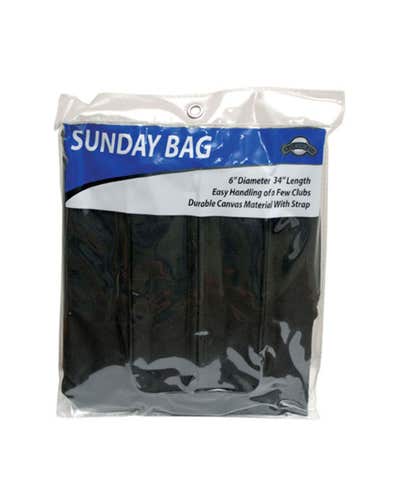 On Course Golf Sunday Bag (Black, 6" x 34") Golf Carry Bag NEW