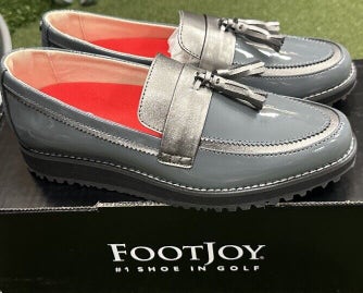 New FootJoy Sandy Women's Golf Shoes, 7 Medium, Style 92397 Charcoal #99999