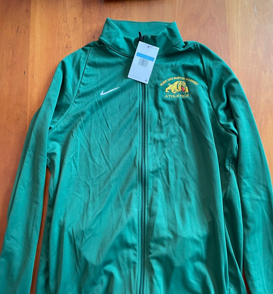 Men’s Brand New With Tags Nike Full Zip Long Sleeve Sweatshirt Team Issued Burr and Burton Academy
