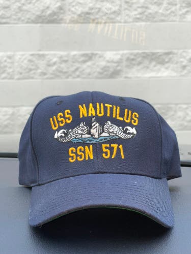 Yupoong USS Nautilus SSN 571 Navy Military Hat Vintage Classic Used Pre Owned US
