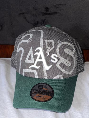 New Era 9 Forty MLB Oakland Athletics Hat Child Size Boys Brand New With Tags Baseball