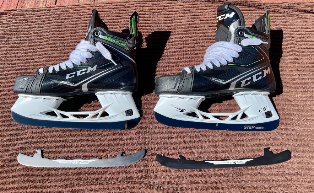 Like New CCM RIBCOR Maxx Plus Hockey Skates With Upgraded Steel