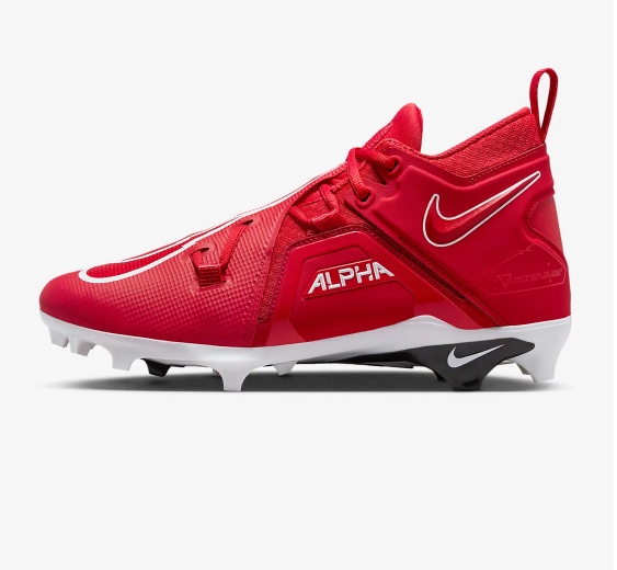 Nike Alpha Menace Pro 3 Red  Football Cleat's Men's Size 9.5 *BRAND NEW*