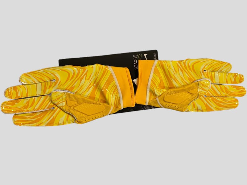 Nike NFL SUPERBAD D 4 ユニバーシティゴールド NFL Nike Yellow / Gold Superbad XXL Football Gloves - NEW
