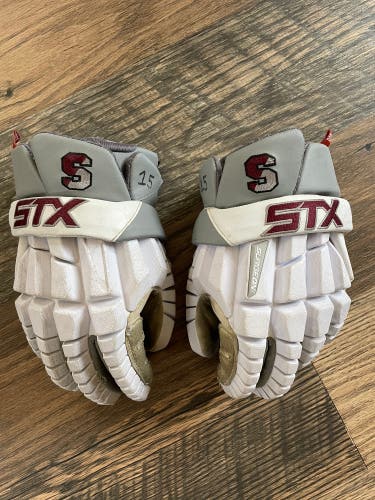 Used STX Large Rzr Lacrosse Gloves