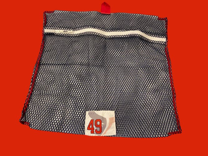 NFL #49 Houston Texans Team Issued / Used Blue Mesh Laundry Bag * NFL