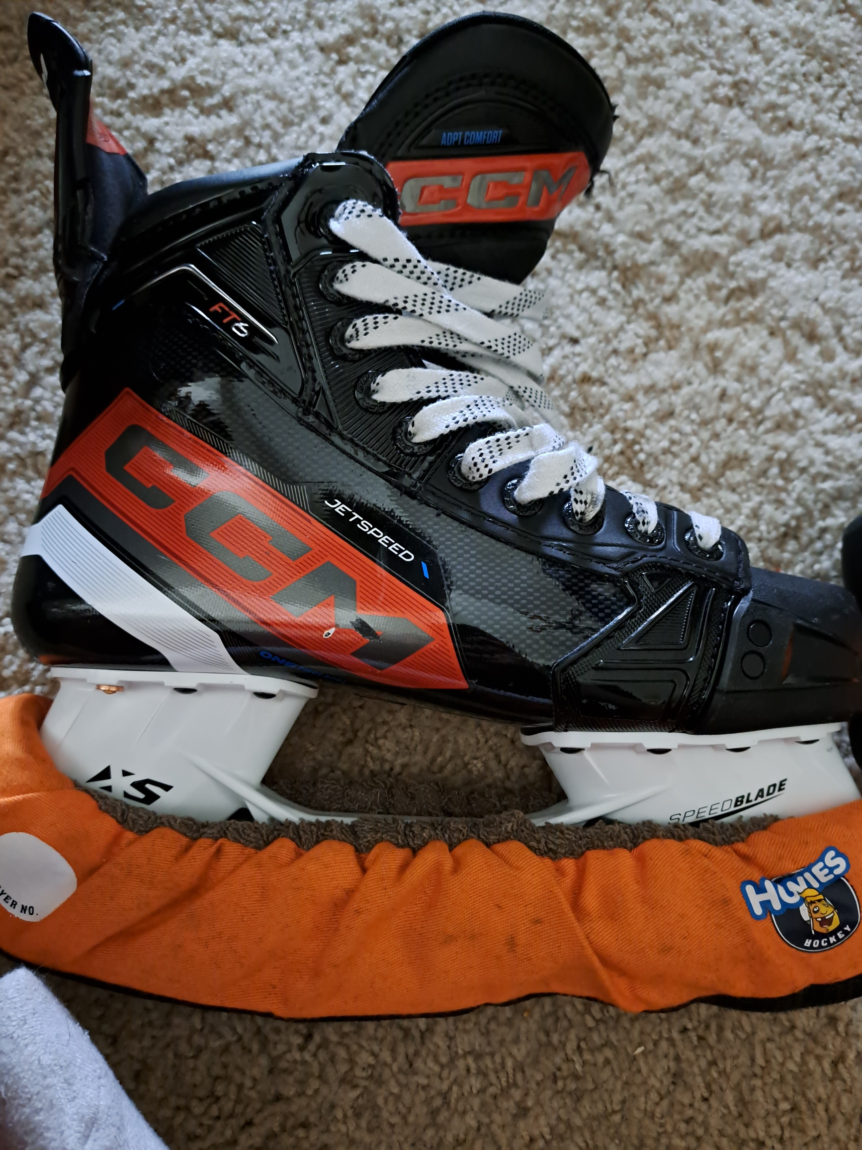 Used Senior CCM JetSpeed FT6 Hockey Skates Regular Width Size 6.5