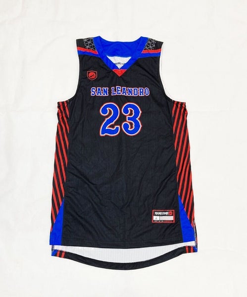 Siege Sports San Leandro Pirates Basketball Jersey Men's L Black #23