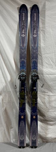 Black Diamond Mystic 167cm 110-74-100 Telemark Skis Black Diamond O3 Bindings