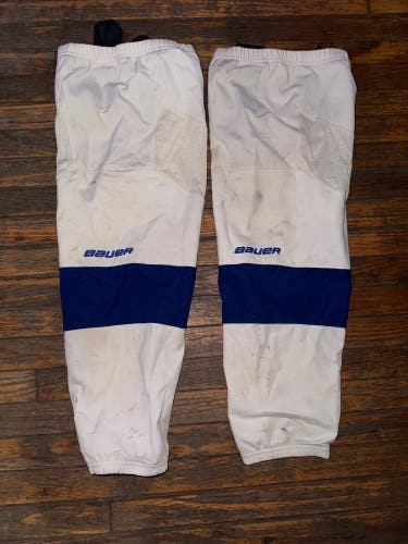 Bauer Hockey Socks XL White Blue