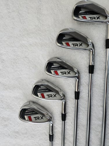 Men's Giga Golf TRX Powermax Slot Irons (6-9 & PW) RH; Rifle FCM 5.0 Steel Shafts