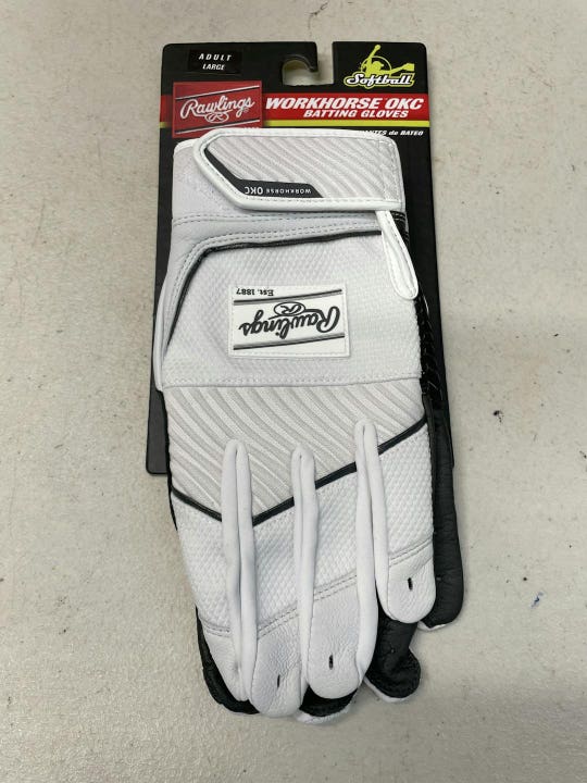 Used Rawlings Workhorse Okc Lg Batting Gloves