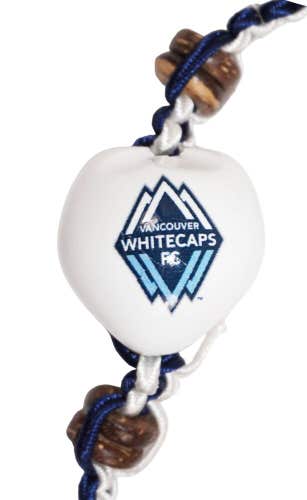 Vintage Vancouver Whitecaps MLS - Single Kukui Nut Braid Bracelet Soccer Futbol