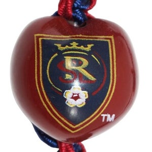 Vintage Real Salt Lake MLS Single Kukui Nut Macrame Braid Bracelet Soccer Futbol