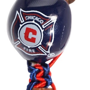 Vintage Chicago Fire MLS - Single Kukui Nut Macrame Braid Bracelet Soccer Futbol