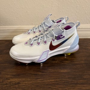 Nike Force Zoom Trout 9 Elite White Metal Cleats Men’s Size 9 FV4575-106