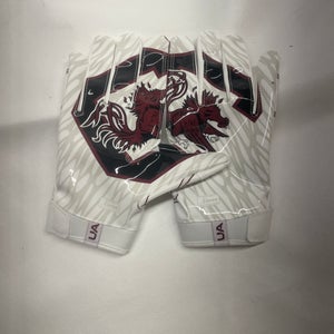 White New Adult Medium Under Armour Gloves