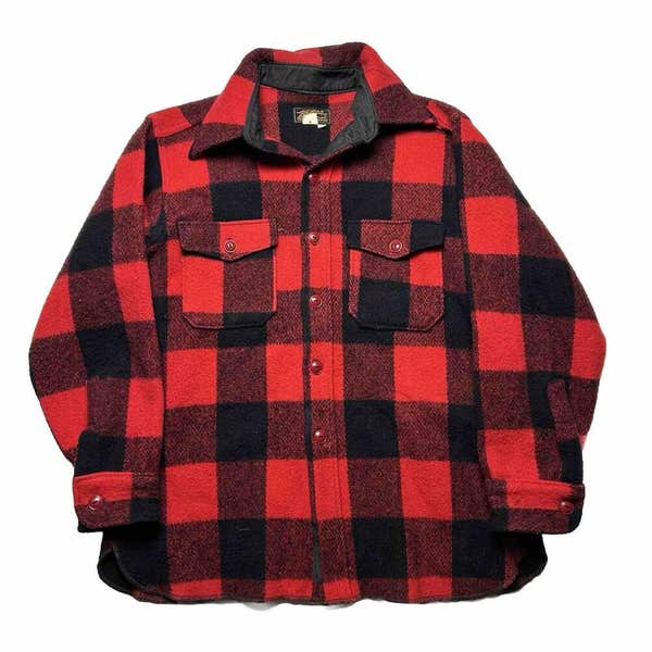 Vintage Eddie Bauer 100% Wool Button Up Coat Jacket Style 53 Men