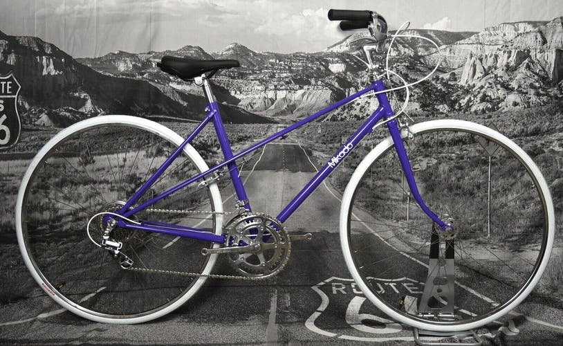 MIKADO CITY BIKE SIZE S/M, 49 CM, 10 SPEED, STEEL NEW PAINT MANY UPGRADES