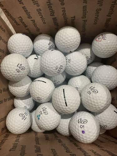 96 Vice Pro Zero AAA-AAAAA Used Golf Balls