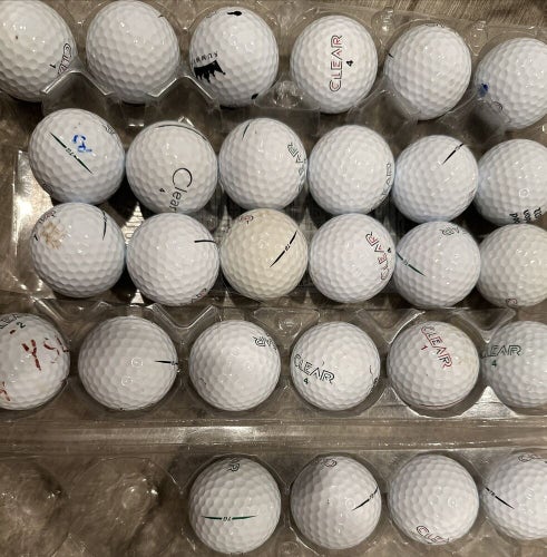 29 Clear Tour Used Golf Balls