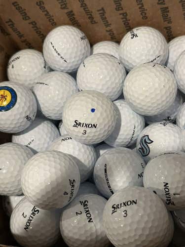 Srixon Q-Star Near Mint To mint Recycled Used Golf Balls, White - 96 count