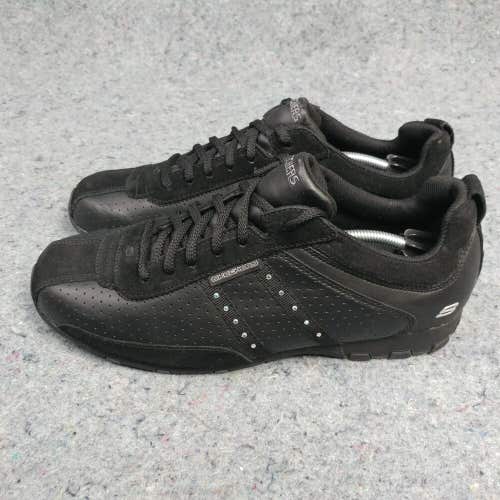 Skechers Womens Shoes Size 11 Sneakers Rhinestones Black 1537 Low Top